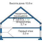 Представление вертикальное коттеджа  51-88