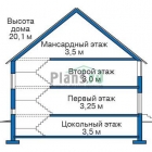 Схема представления вертикального. Коттедж 36-24