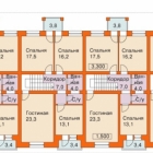 Таунхаус 253 м  расположение квартир